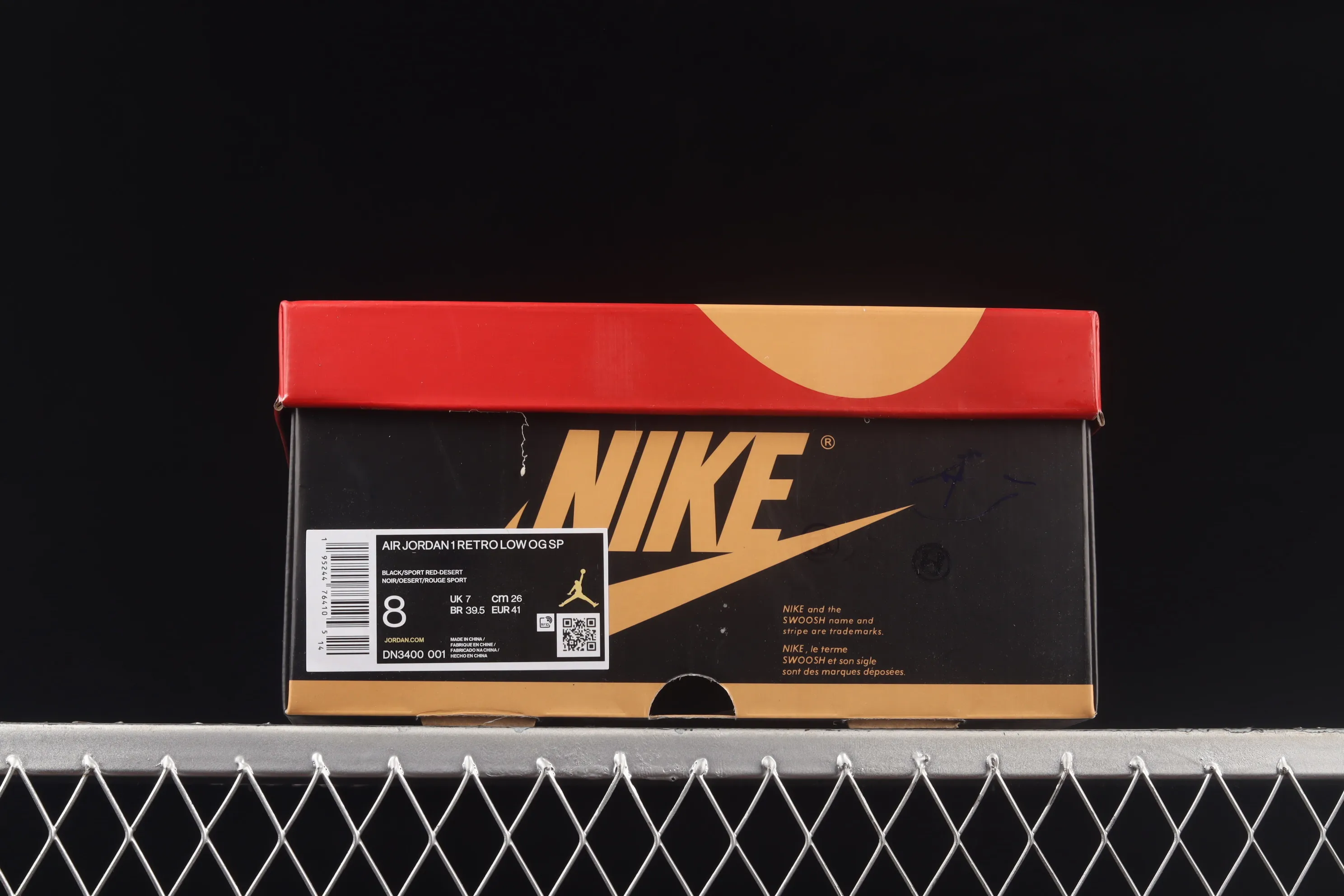 All categories Air Jordan Jordan series basketball shoes Air Jordan 1 Low New version Air Jordan 1 Low "Carnivore" AJ1 Joe 1 carnivore theme black and red low-top cultural sneakers DN3400-001